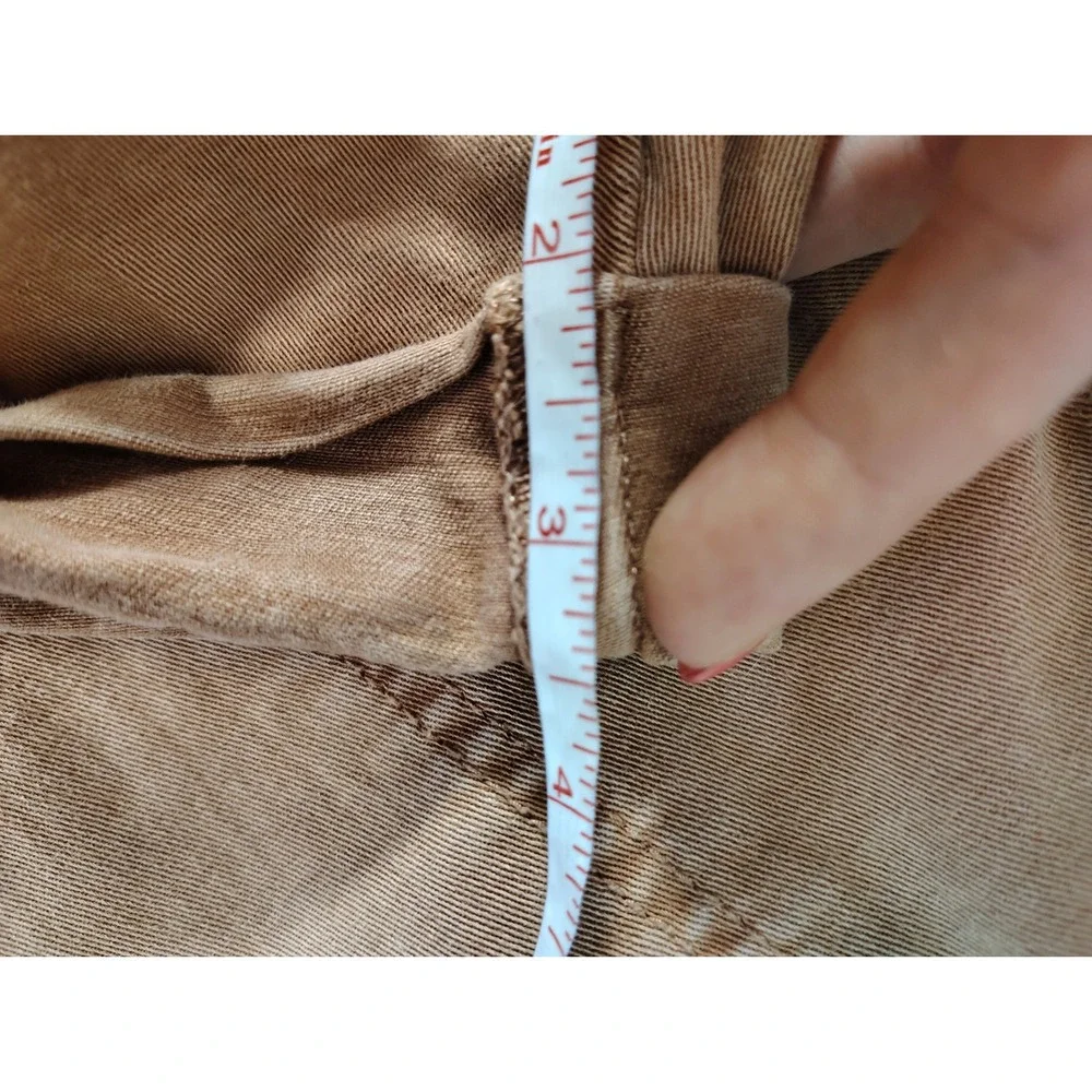 Torrid Womens Plus Size 20 Camel Tan Cargo Cuffed Shorts Stretch Cotton Utility